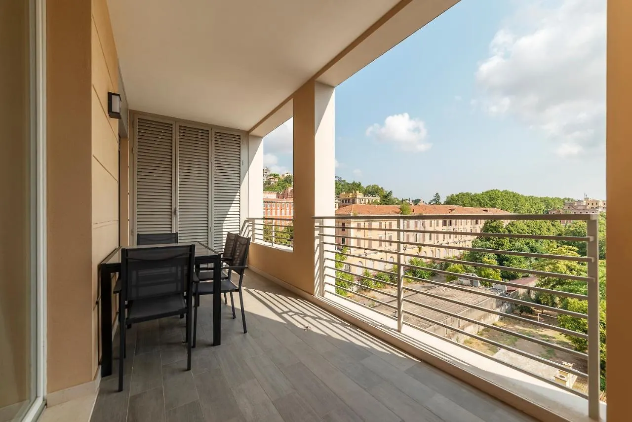 Trastevere Modern Flat With Terrace 로마 0*,